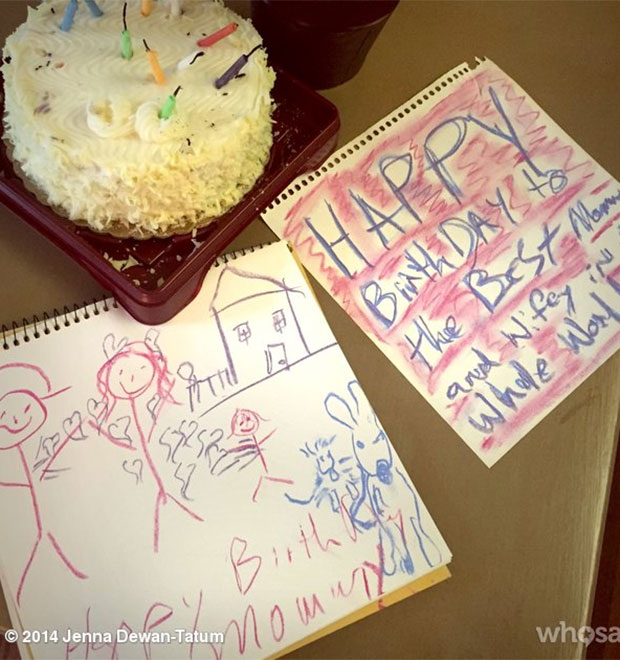 Esposa de Channing Tatum ganha desenho de presente de aniversário