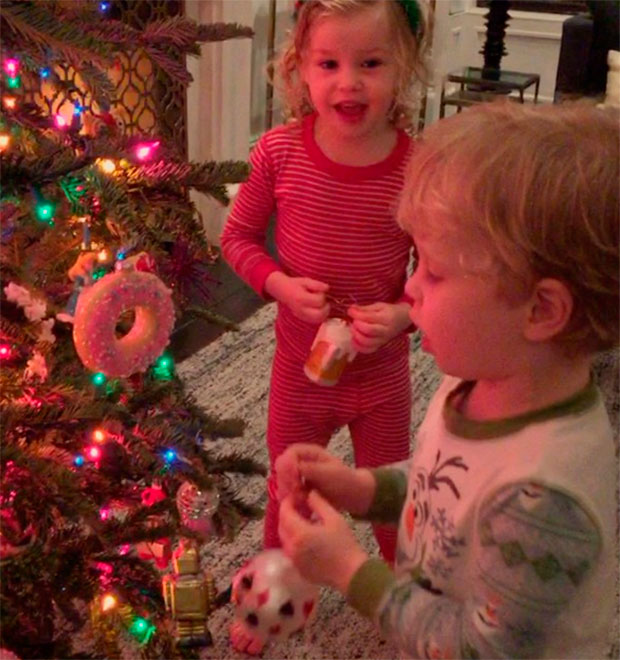 Filhos de Neil Patrick Harris e David Burtka montam árvore de Natal