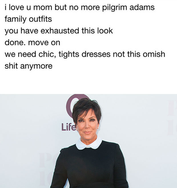 Kim Kardashian não perdoa e critica <i>look</i> usado por sua mãe, Kris Jenner