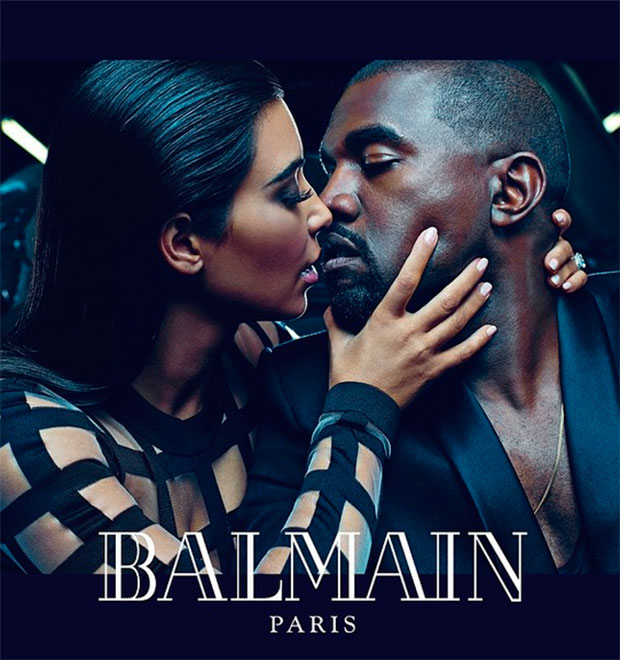 Kim Kardashian e Kanye West estrelam campanha em clima de romance