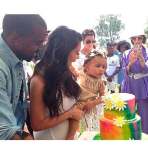 Kim Kardashian, Kanye West, north west