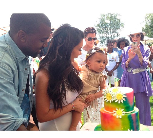 Kim Kardashian, Kanye West, north west