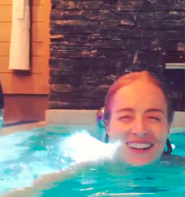 Luciano Huck publica vídeo de Angélica se divertindo na piscina: <i>Adoro essa risada</i>