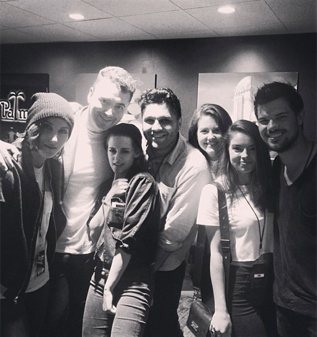 Kristen Stewart e Taylor Lautner se encontram em <i>show</i> de Sam Smith