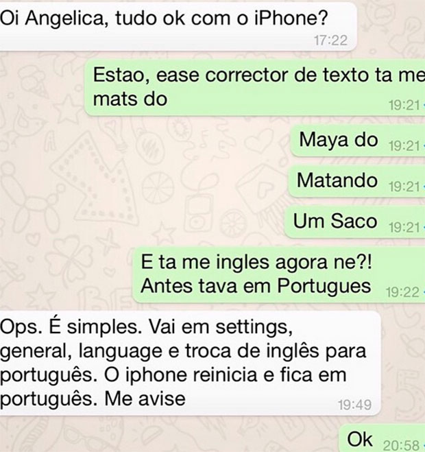 Luciano Huck não perdoa e publica conversa engraçada de Angélica com problemas com celular