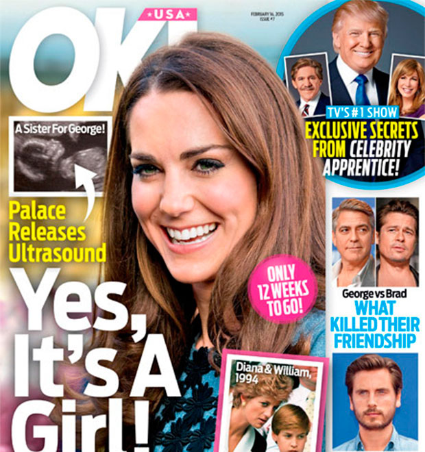 Kate Middleton está grávida de uma menina, diz revista
