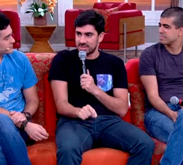 Marcelo Adnet vai ao <i>Encontro com Fátima Bernardes</i> sem aliança de casamento