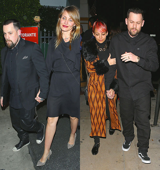 Cameron Diaz e Benji Madden têm encontro com Nicole Richie e Joel Madden