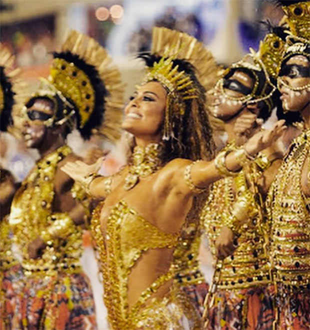 Após rebaixamento, Juliana Paes manda mensagem para a <i>Viradouro</i>: <i> - Coragem! Continuemos</i>