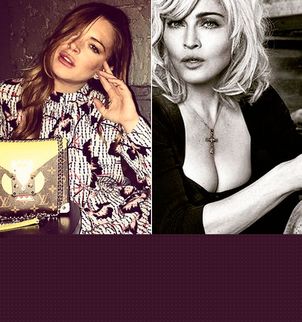 Lindsay Lohan elogia Madonna após tombo no <i>Brit Awards</i>