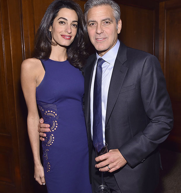 George Clooney e esposa vão juntos a um evento em Nova York