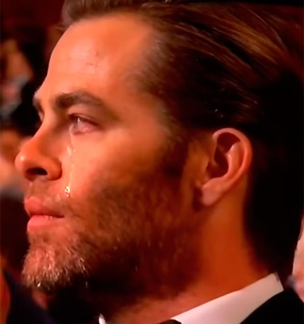 Chris Pine brinca sobre choro no <i>Oscar</i> de 2015: - <i>Tiraram sarro de mim por isso</i>