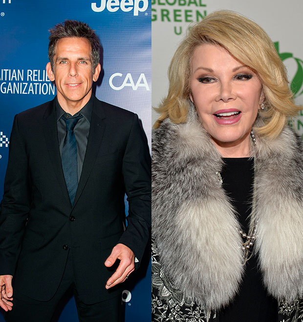 Ben Stiller revela nunca ter feito as pazes com Joan Rivers