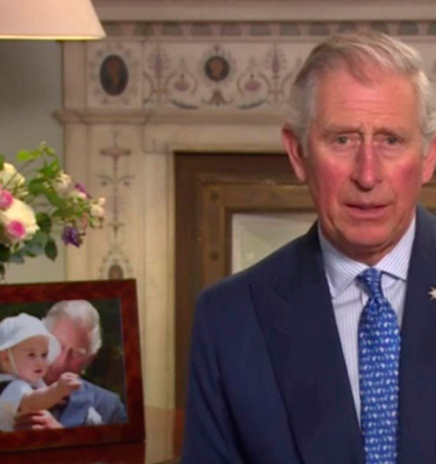 Príncipe George rouba cena em novo vídeo do avô, Príncipe Charles