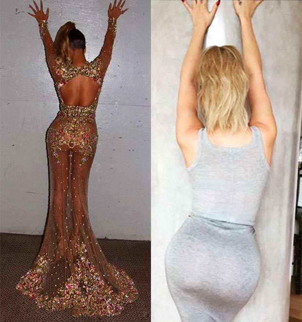 Khloé Kardashian imita pose de Beyoncé, confira!