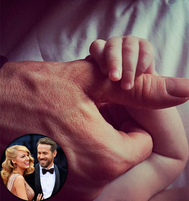 Ryan Reynolds mostra mãozinha da filha, James, em rede social, veja!