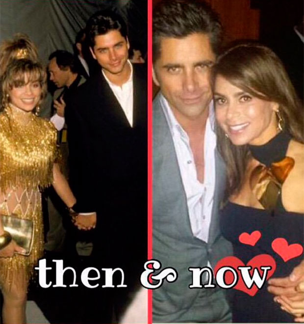 Paula Abdul compara foto dela com John Stamos atualmente e há quase 15 anos, veja!