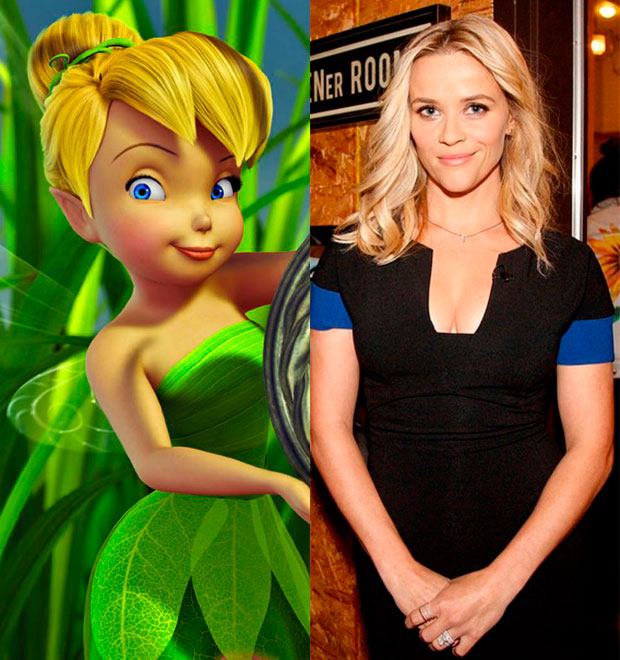 Reese Witherspoon interpretará a fada Sininho em filme