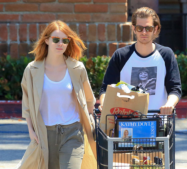 Emma Stone e Andrew Garfield são vistos juntos novamente