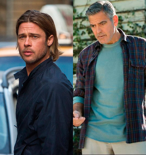 Brad Pitt está brigado com George Clooney, diz <i>site</i>