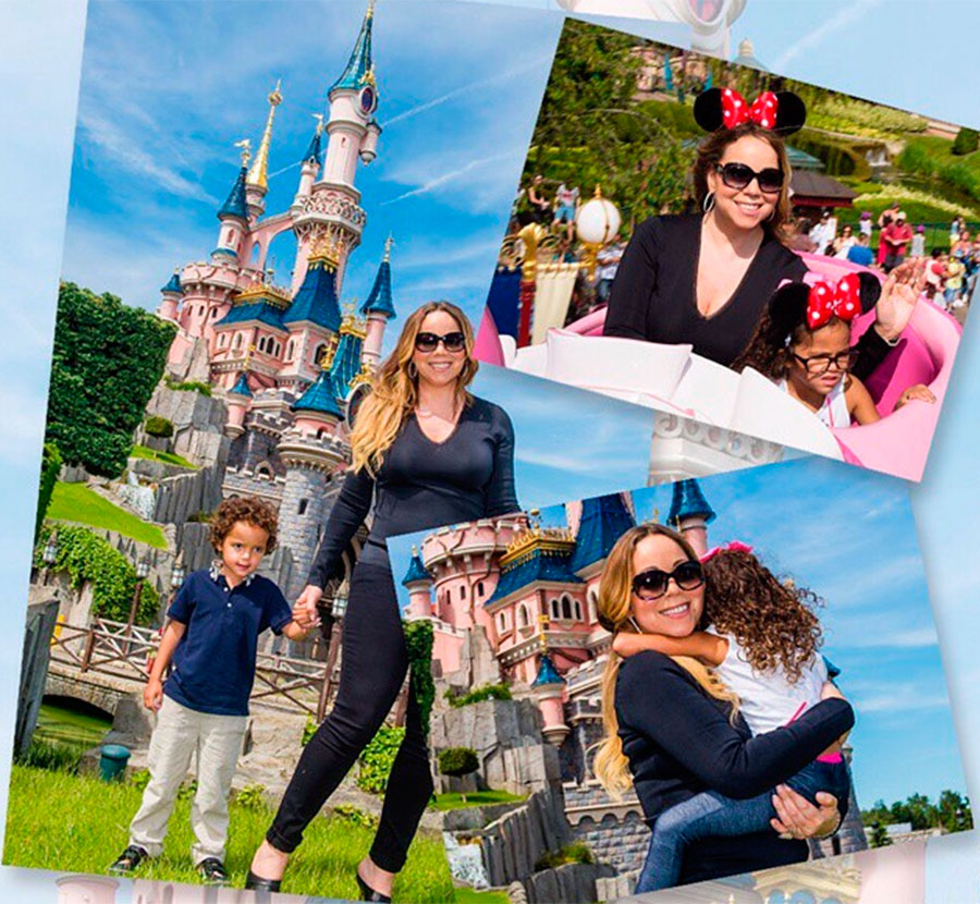 Mariah Carey cria memórias mágicas com os filhos na <i>Disney</i>