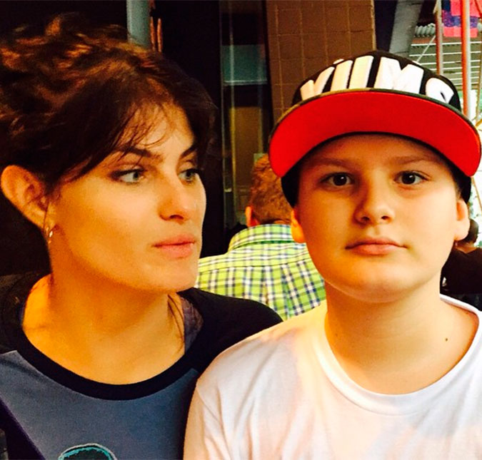 Isabeli Fontana curte Nova York com o primogênito