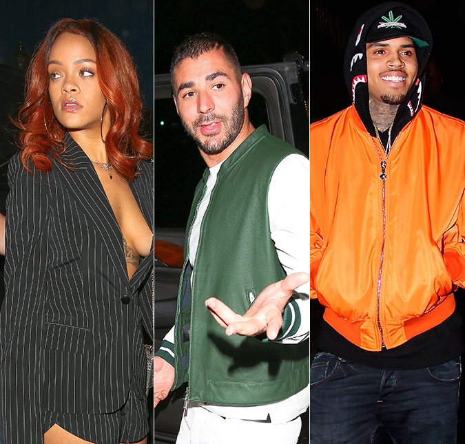 Rihanna, suposto <i>affair</i> e Chris Brown na mesma balada? Esse mundo é pequeno mesmo