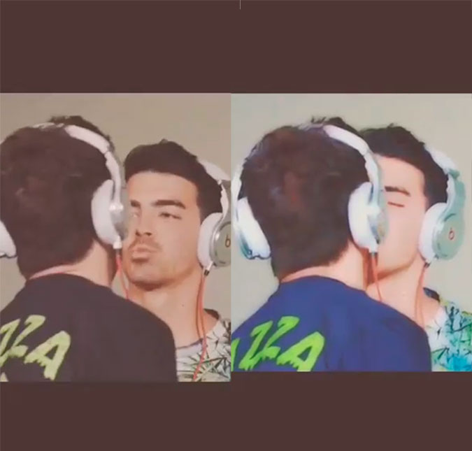 Joe Jonas dá beijo em produtor de rádio, para o azar de Gigi Hadid