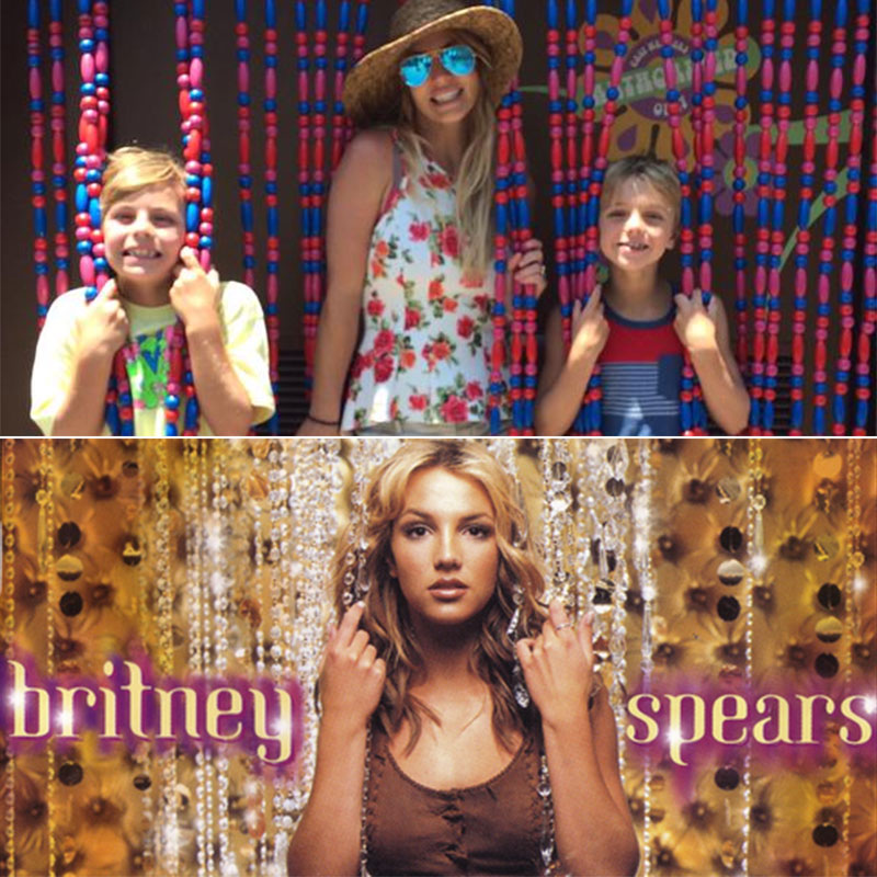 Britney Spears recria capa de <i>Oops!... I Dit It Again</i> ao lado dos filhos, veja a foto!