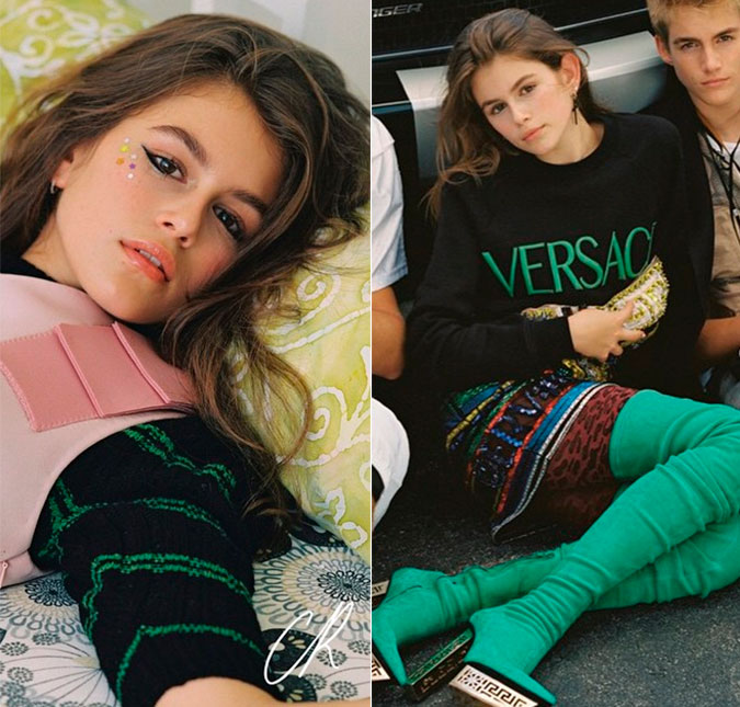 Filha de Cindy Crawford segue os passos da mãe e posa para nova campanha