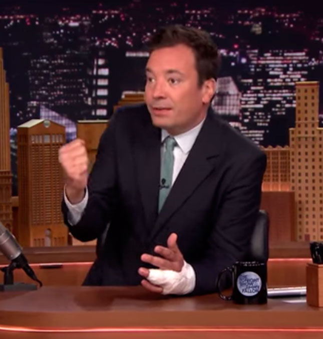 Jimmy Fallon revela como sofreu acidente na mão