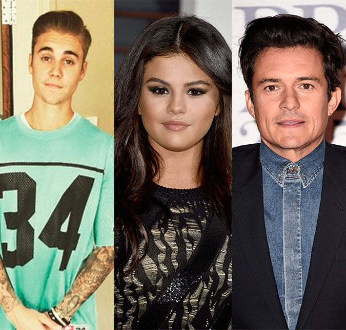 Selena Gomez não se decide e opta por sair com Orlando Bloom e Justin Bieber