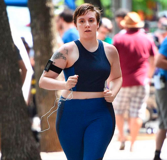 Lena Dunham se cansou de correr que nem um pterodátilo bebê ferido, entenda!