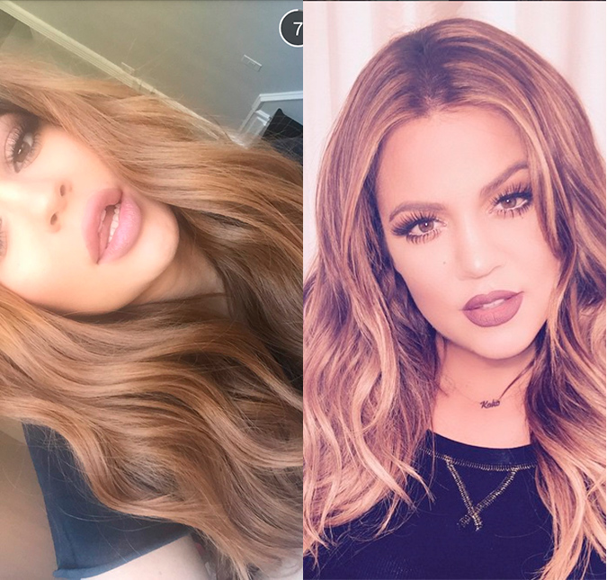 Kylie Jenner surpreende e aparece igual a irmã, Khloé Kardashian