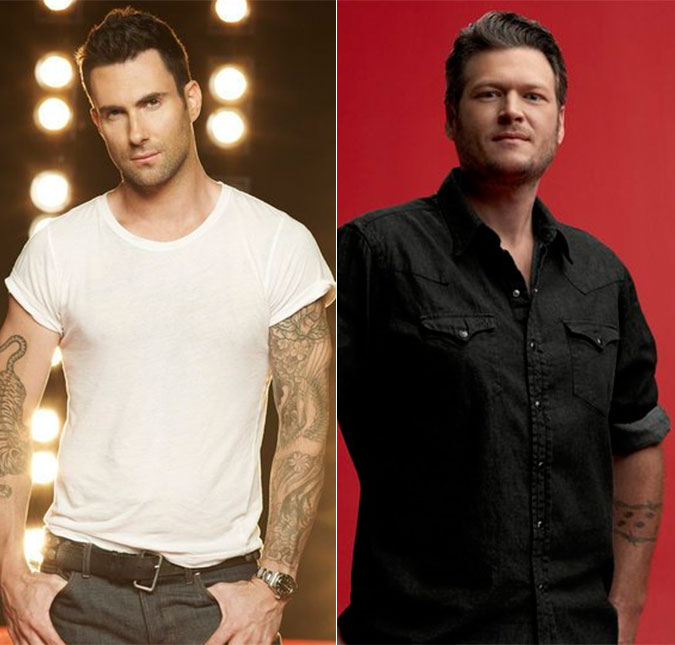 Adam Levine ajuda Blake Shelton a embarcar na vida de solteirão. Saiba seu conselho!