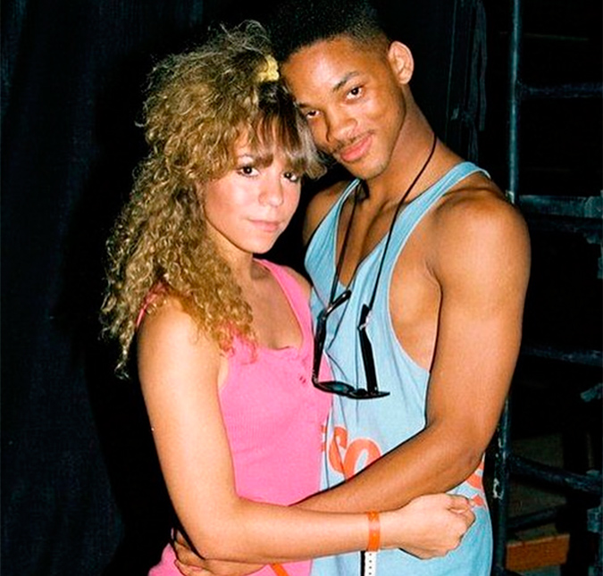 Mariah Carey lembra anos 90 e exibe Will Smith magrelo e de bigodinho!