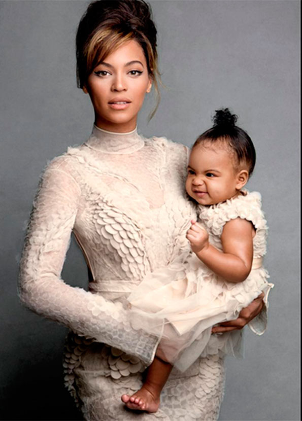 Nem Beyoncé aguentou tanta fofura da filha, em clique raro!