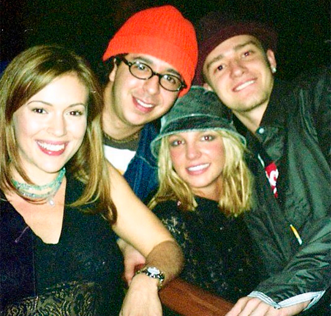 Alyssa Milano compartilha foto antiga com Justin Timberlake e Britney Spears