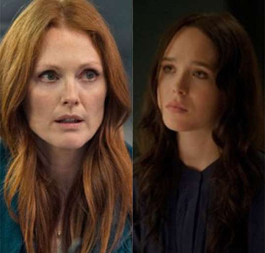 Mesmo com tanta experiência, Julianne Moore pediu muita ajuda à colega mais nova em filme