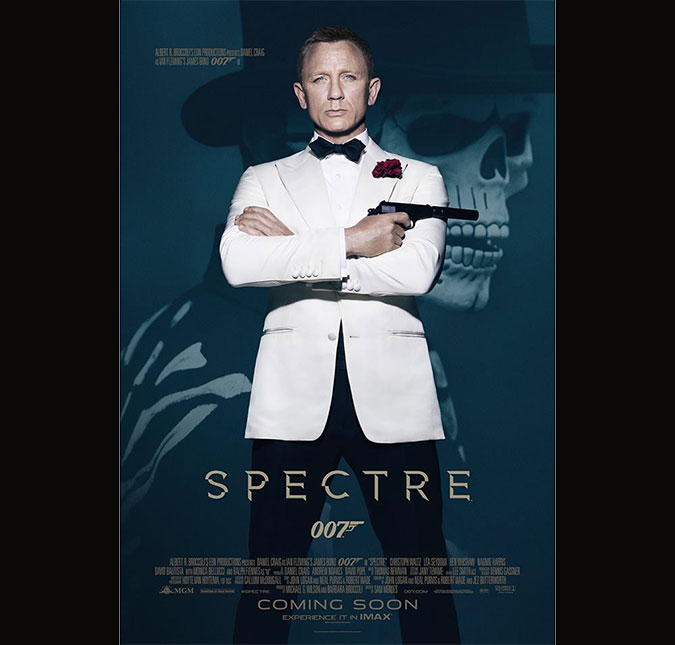 Daniel Craig mostra seu lado sedutor e perigoso em novo pôster de <i>007 Contra Spectre</i>