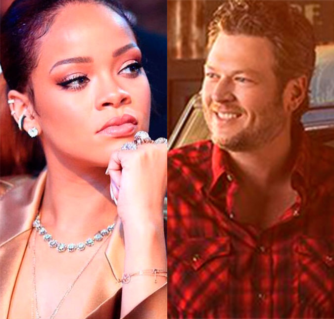 Blake Shelton quer parceria com Rihanna... mas não musical!