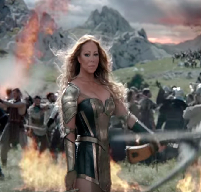 Mariah Carey vira guerreira e combate dragões em jogo <i>online</i>, assista ao vídeo!
