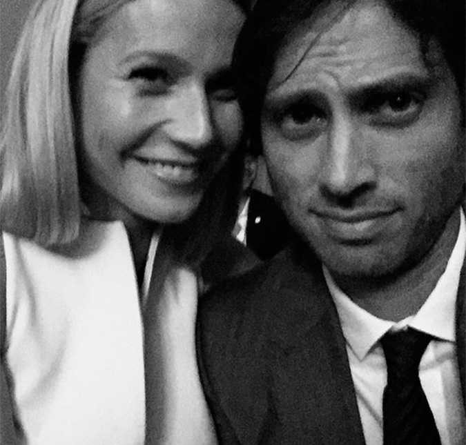 Gwyneth Paltrow e Brad Falchuk se encontram pela primeira vez em público