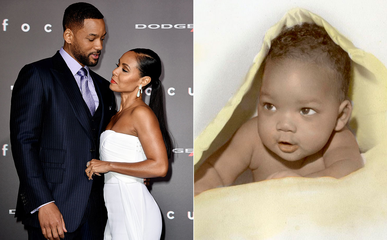 É o amor...Jada Pinkett Smith posta foto de Will Smith bebê e faz declaração romântica