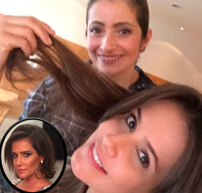 Grávida, Deborah Secco muda o visual: <i>Resolvi brincar de ter cabelo grande</i>