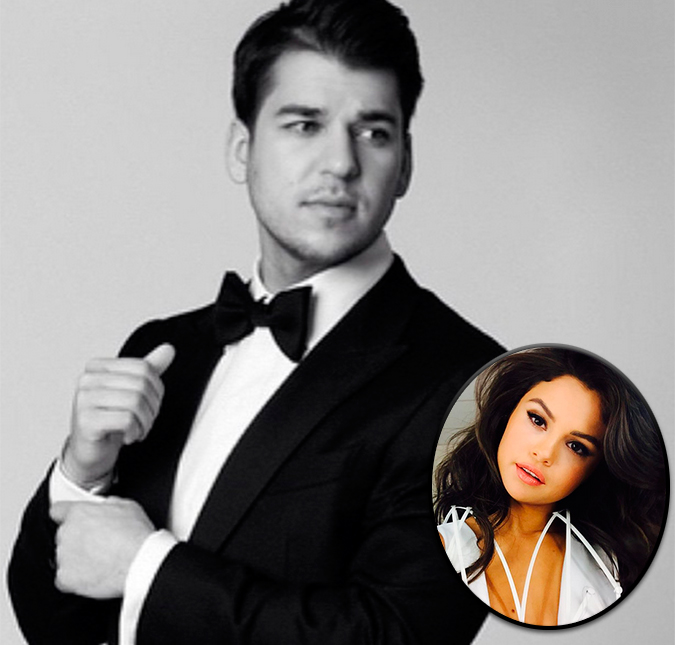 Para nova temporada de <i>reality</i>, Kris Jenner quer Rob Kardashian com Selena Gomez