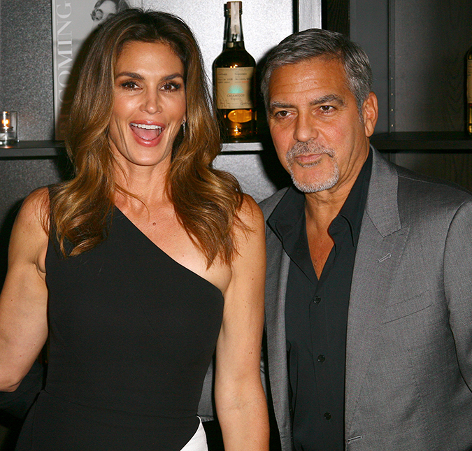 George Clooney revela já ter dormido com Cindy Crawford em uma noite de bebedeira!