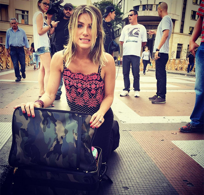 Giovanna Ewbank perde a vergonha ao trocar de roupa em viaduto paulista!