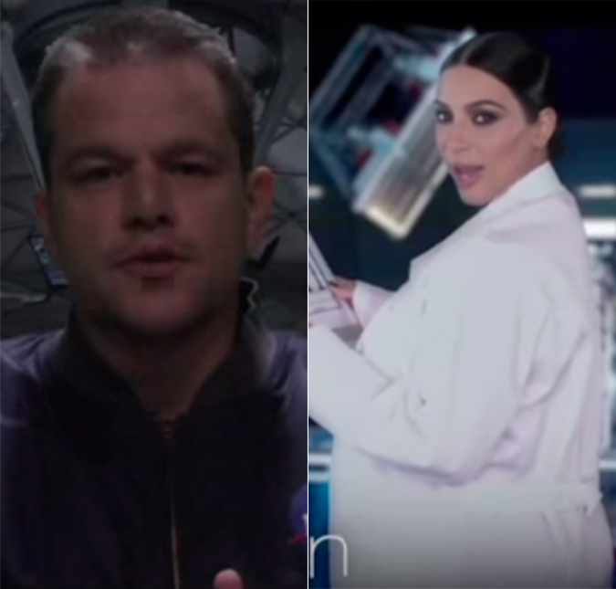 Ellen DeGeneres cria paródia de <i>Perdidos em Marte</i> com Kim Kardashian e Matt Damon