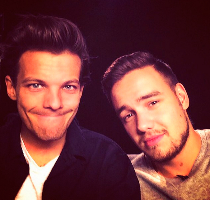 Liam Payne e Louis Tomlinson explicam empurrão durante <i>show</i> da <i>One Direction</i>